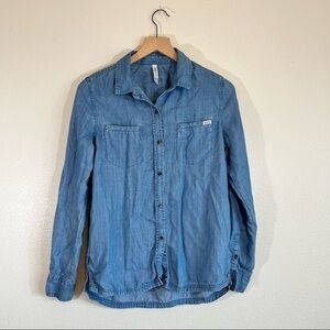 RVCA Long Sleeve Button Down Shirt